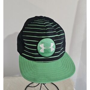 Under Armour Youth Green/Black Logo Baseball Cap S-M